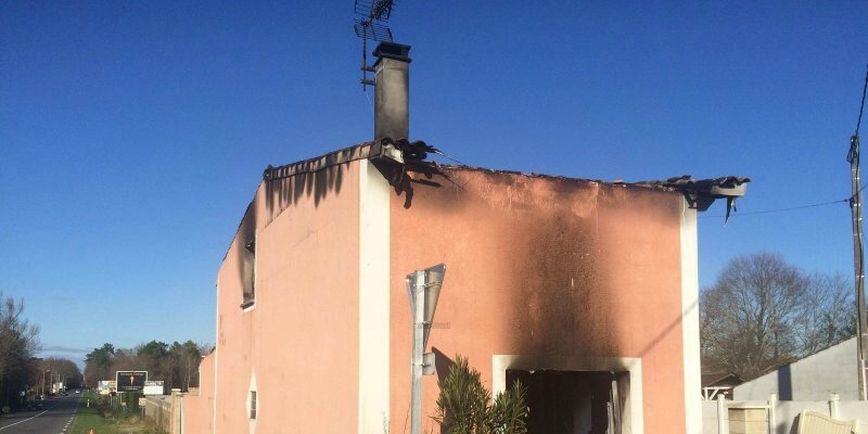Médoc Une maison ravagée par les flammes