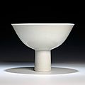 Chinese porcelain stem cup with <b>Chenghua</b> (1465/87) <b>six</b> <b>character</b> <b>mark</b> <b>and</b> <b>of</b> <b>the</b> <b>period</b>