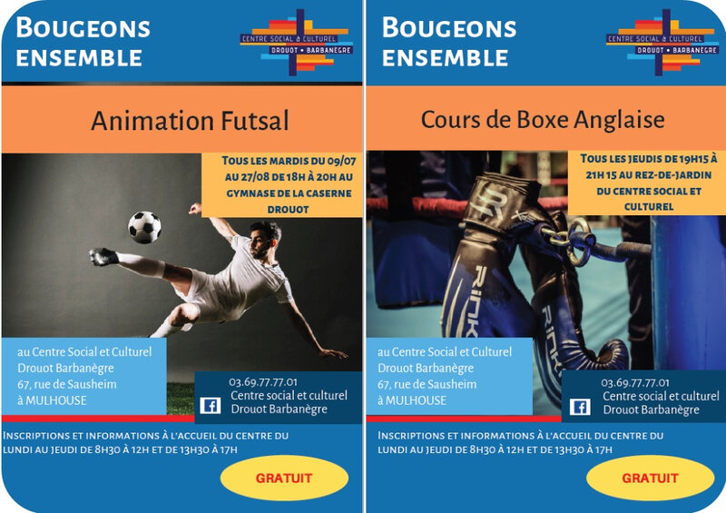 Quartier Drouot - Programme CSC vacances sports (suite)