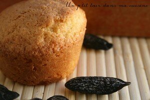 P’tits muffins rhubarbe et fève tonka recettes dessert muffins chocolat blanc, abricots et fève tonka