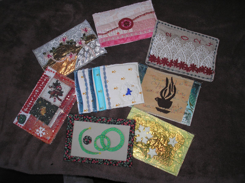 cartes textiles reçues