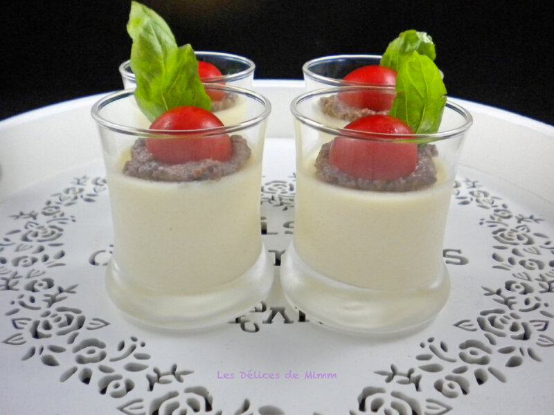 Panna cotta au parmesan et tapenade 4