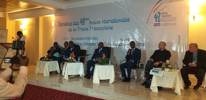 La cérémonie de clôture en présence du ministre camerounais de la Communication, du représentant de l'OIF et du président internatio_