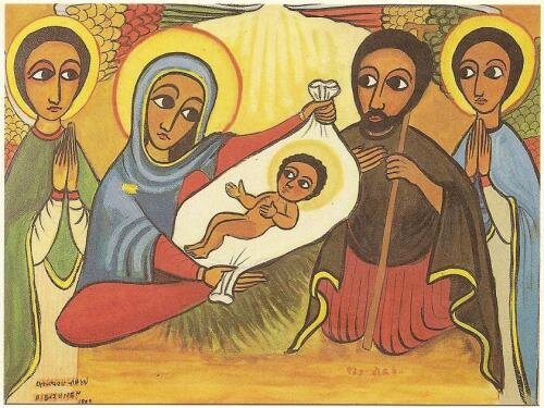 Jésus sur une nappe, Ethiopie