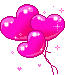 ballon coeurs roses