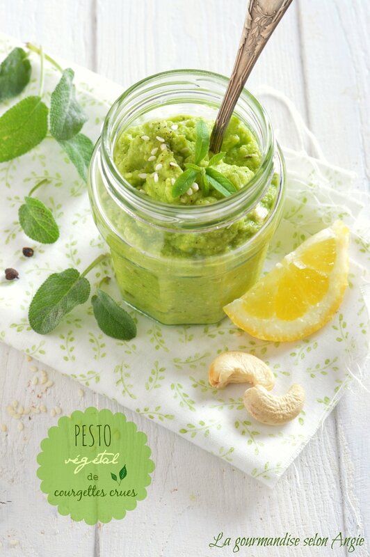 pesto végétal de courgette crue 1