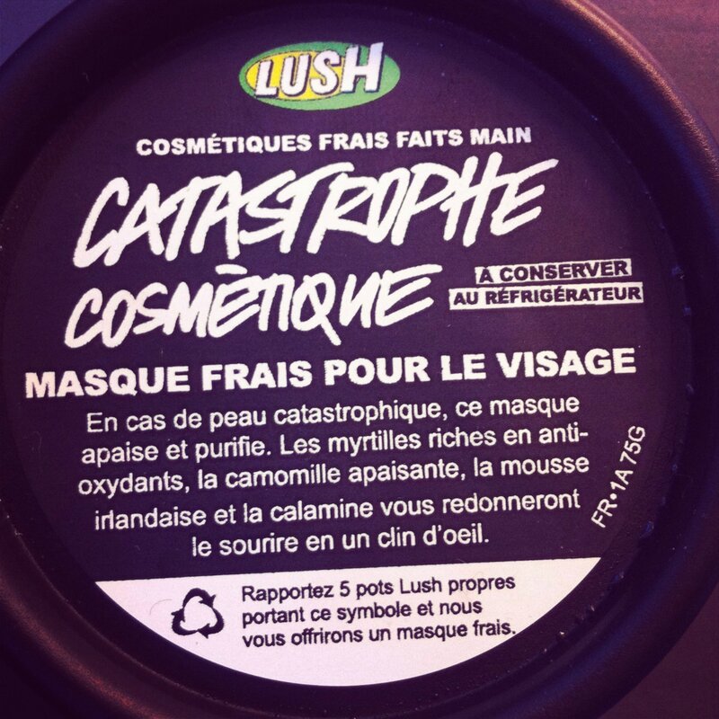 lush masque catastrophe cosmétique 