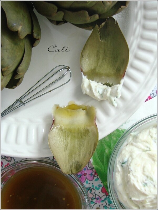 Sauce Ricotta, Câpres & Ciboules - Vinaigrette Balsamique Acidulée 004