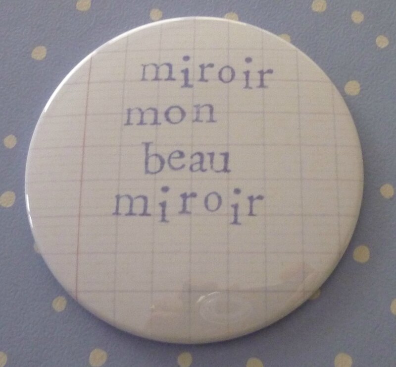 Brodi Broda-lettre aimantée-miroir de poche-miroir mon beau miroir