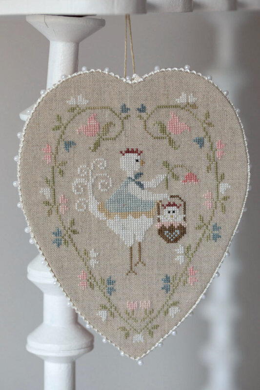 coeur de poule blanche