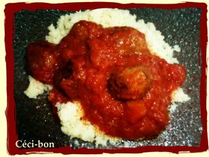 Boulettes de boeuf à la sauce tomate (4)