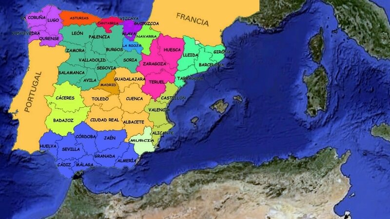 Espagne communautés autonomes et provinces