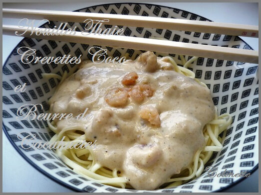 nouilles thaies crevettes coco et beurre de cacahuètes 02