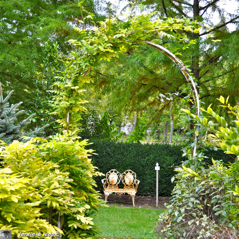 Petit banc à 2 places (arboretum des Prés des Culands)