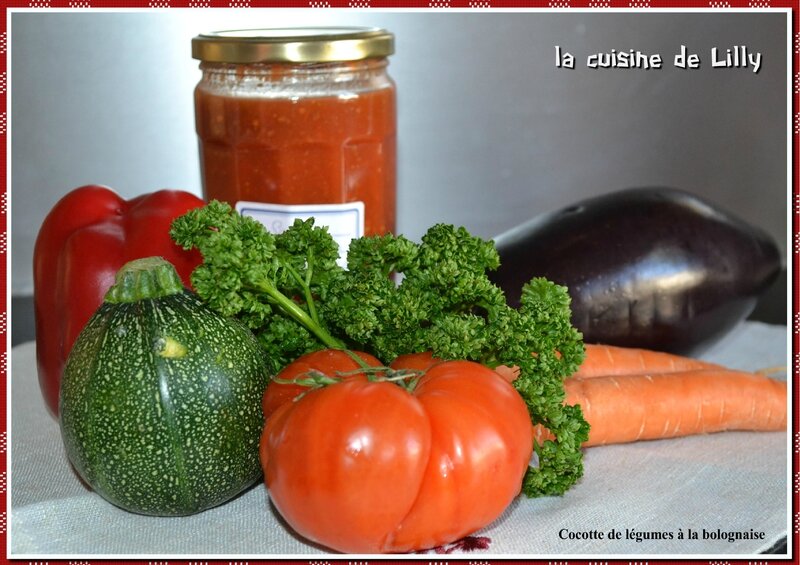 cocote de légumes à la bolognaise