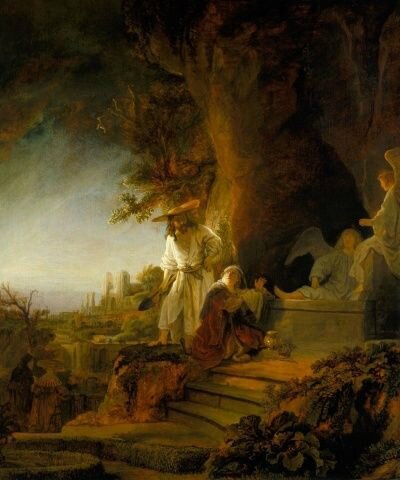 Rembrandt van Rijn (Leiden 1606-Amsterdam 1669), Christ and St Mary Magdalen at the Tomb