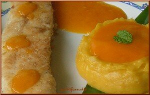 Filets de pangas au beurre de mangue et sa purée surprise recettes plats Filets de pangas au beurre de mangue et sa purée surprise