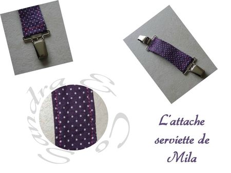 l'attache serviette de Mila