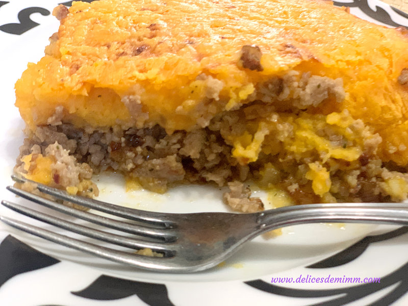 Hachis Parmentier à la courge butternut et au cheddar 2