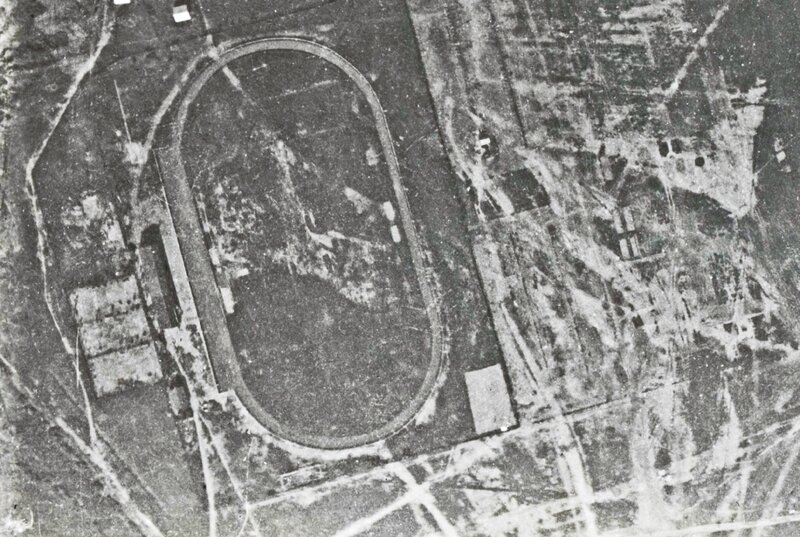 Vue aérienne 1924 Belfort Stade Champ de Mars R