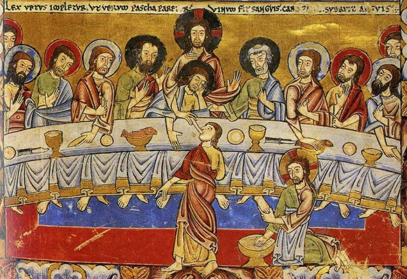 Bouchée donnée à Judas et lavement des pieds, British Library