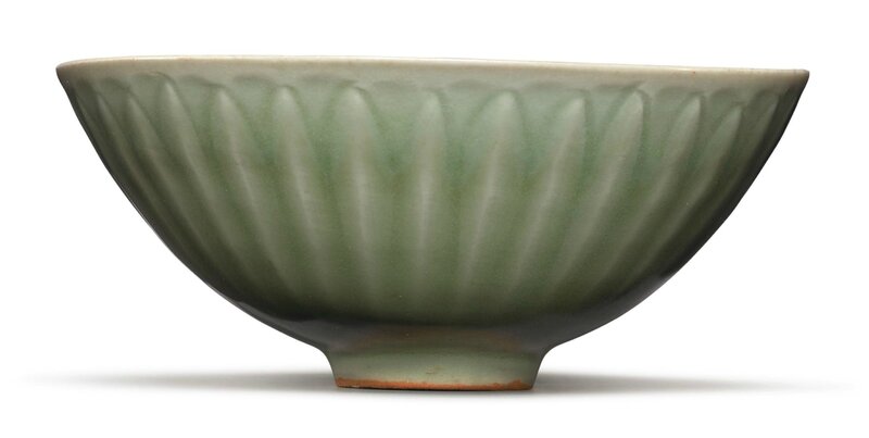 A 'Longquan' celadon 'Lotus' bowl, Yuan dynasty
