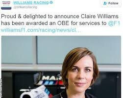 claire williams obe