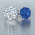 An impressive diamond ring and A fine sapphire and diamond ring, by <b>Bvlgari</b>