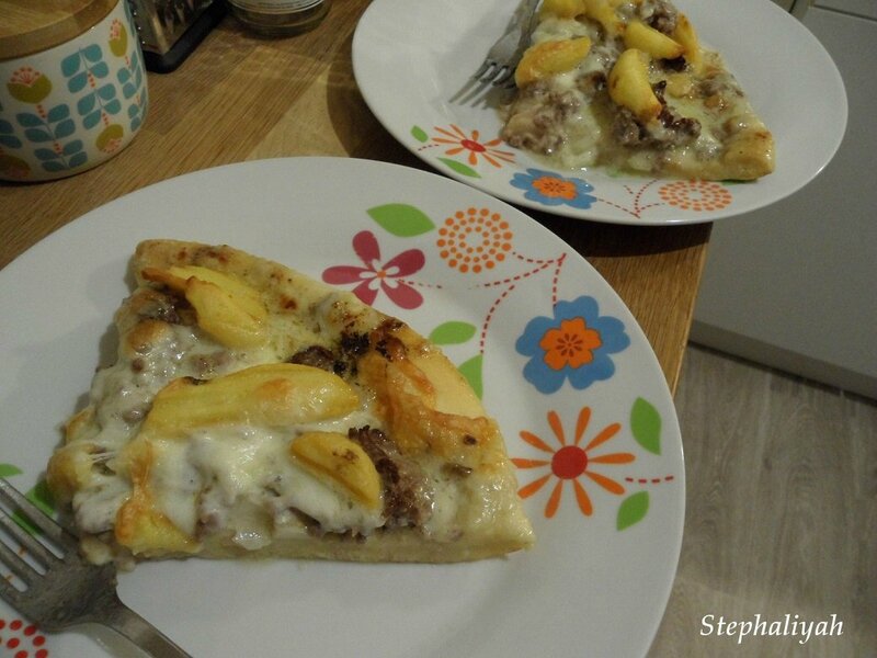 Pizza roquefort, mozza, boeuf et potatoes - 3