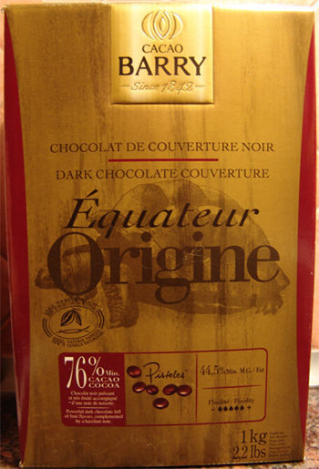  Chocolat noir Barry Équateur Origine à 76% de cacao Cuisineflo 