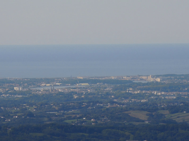 Mont Ursuya, sommet, vue sur Bayonne