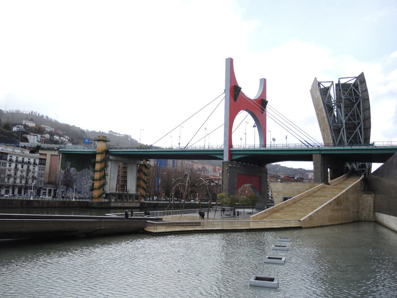 Bilbao, pont de la Salve, Buren (Espagne)