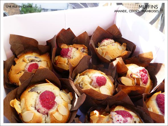 muffins-amande-fruit-rouges