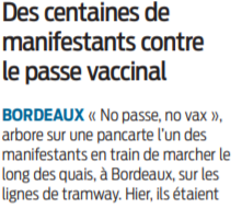 2022 01 23 SO Des centaines de manifestants contre le passe vaccinal