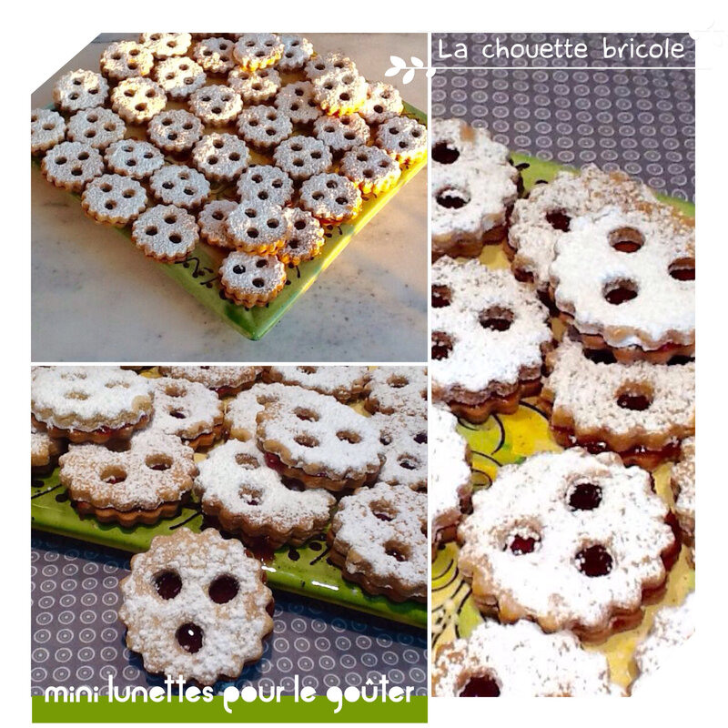 biscuits sablés lunette à la fraises