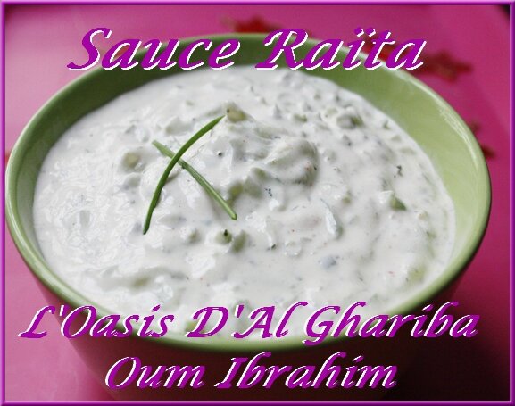 sauce Raita-concombre-et-menthe saoudienne indienne