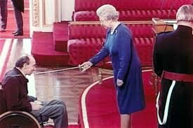 sir frank williams with the queen