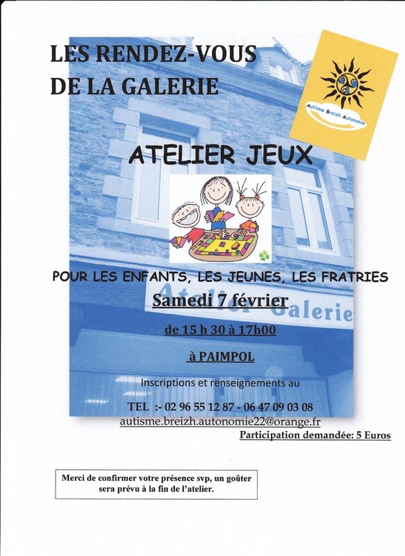 Atelier jeux Autisme BreizhaAutonomie