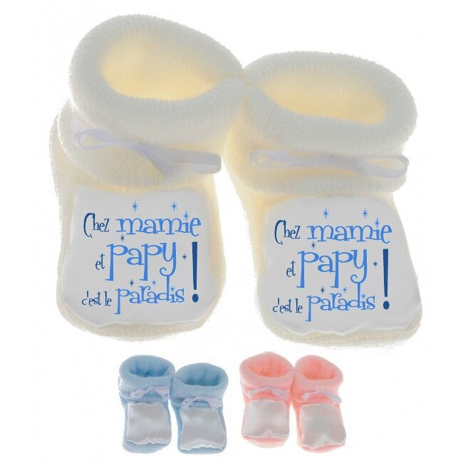 chausson-bebe-personnalise-chez-papy-mamie