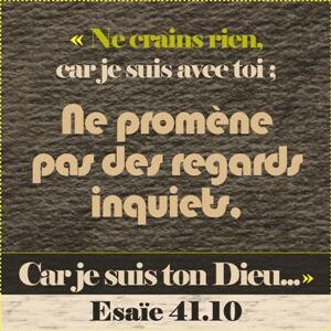 Ne crains rien, Dieu est avec toi