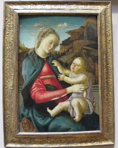 La vierge et l'enfant, Botticelli Alessandro