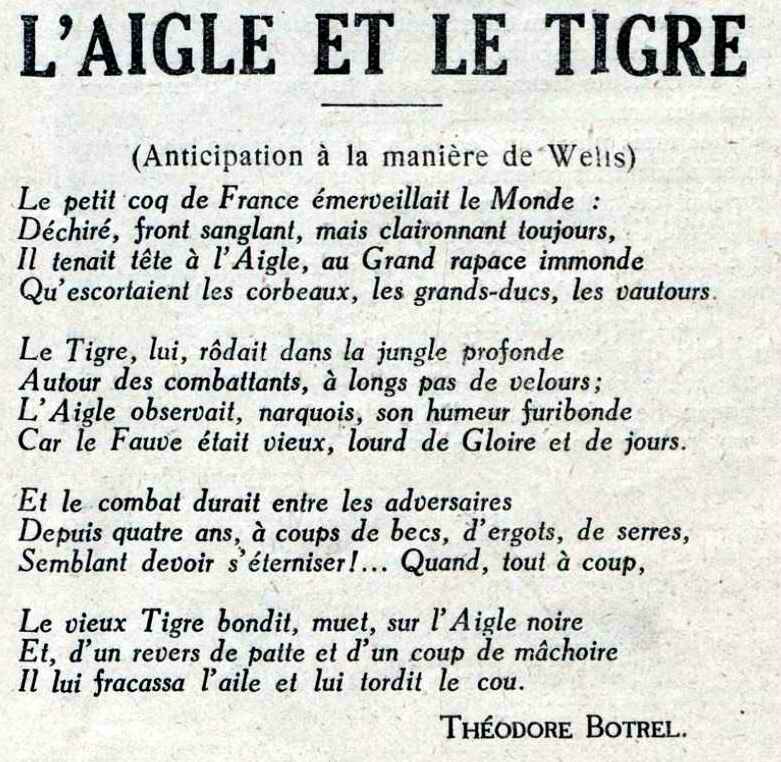 Botrel l'aigle et le tigre