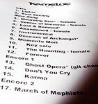 kamelot_setlist