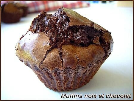 Muffins noix et chocolat