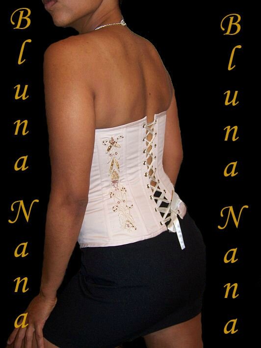 corset coton creme brode perles mariage soiree (3)