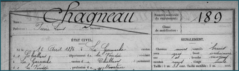 CHAGNEAU Pierre Louis - FM