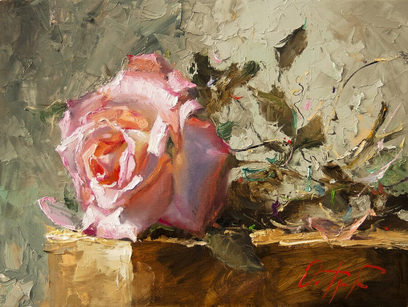 Roses Canvas-Painting-of-Rose