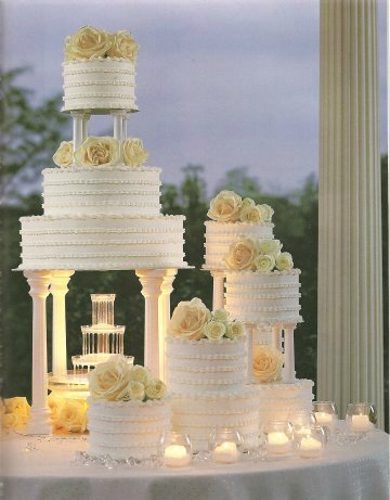 Gâteau de mariage fontaine - Photo de Tendances mariage - Rose