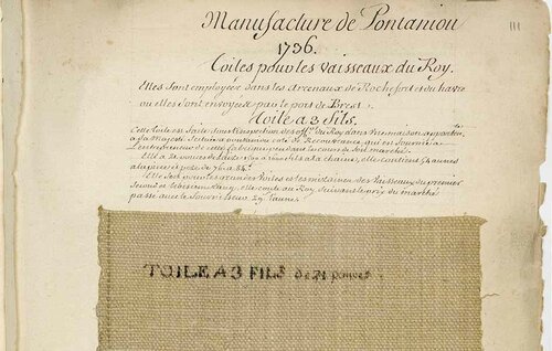 Toile à trois fils de la manufacture de Pontaniou