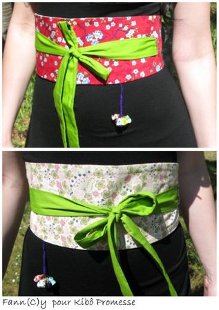 Ceinture Obi pour Kibô-Promesse et le Japon par Fann(C)y